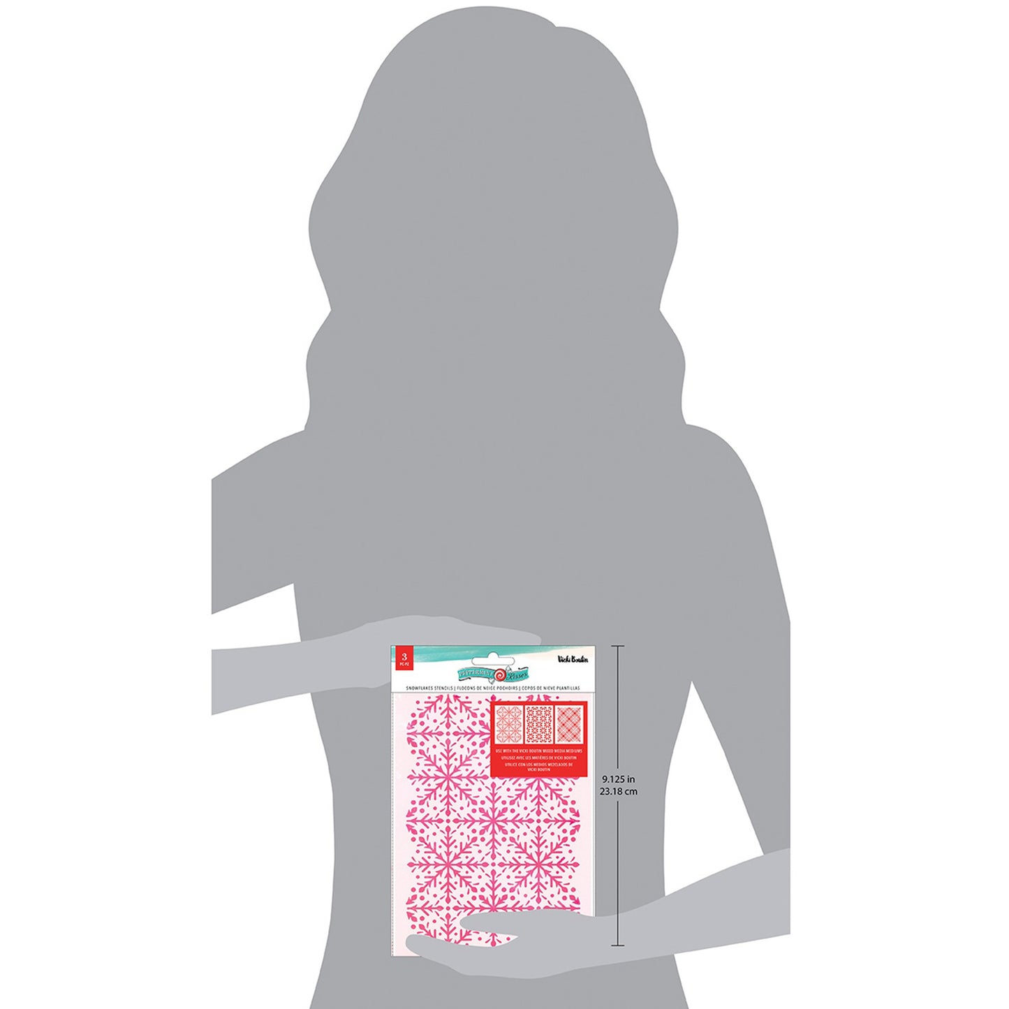 Vicky Boutin - Set de Stencils - Peppermint Kisses