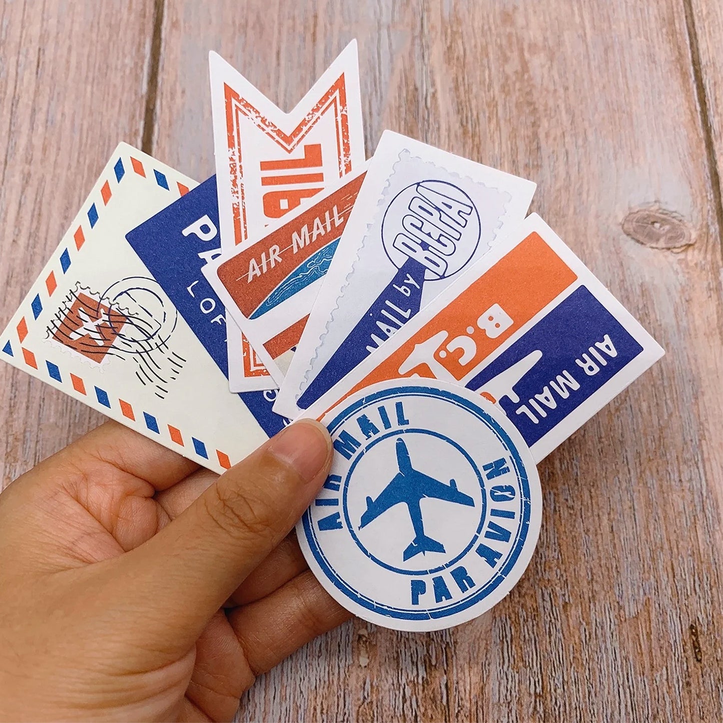 Mo-Card - Caja de 60 Stickers - Air Mail