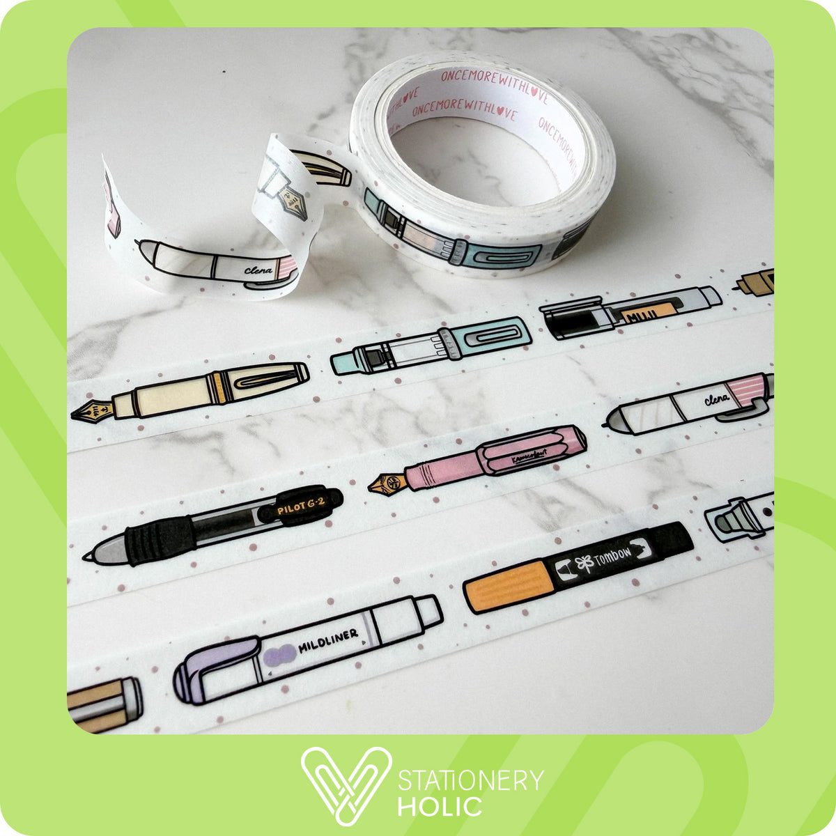 Once More With Love - Washi Tape 10mm - Popular Pens