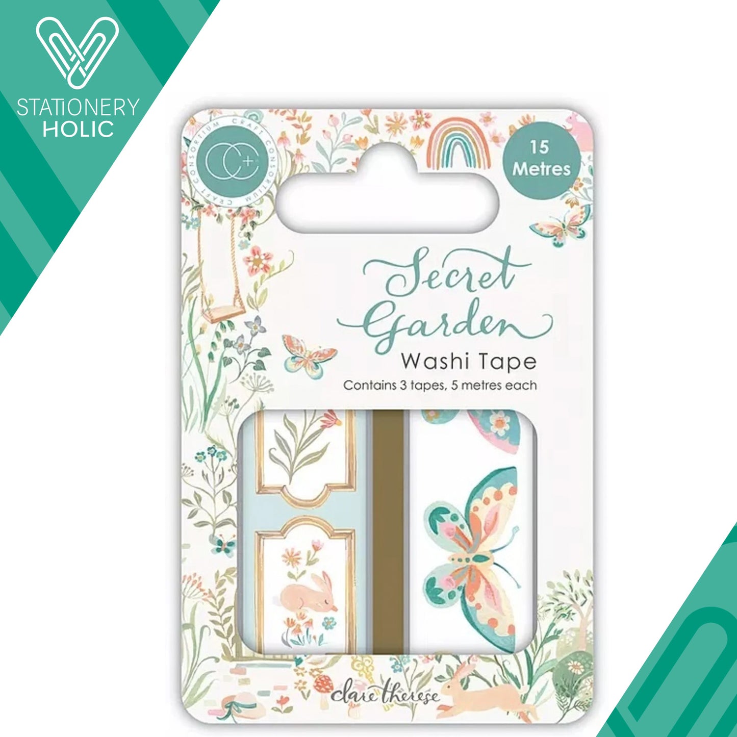 Craft Consortium - Washi Set - Secret Garden
