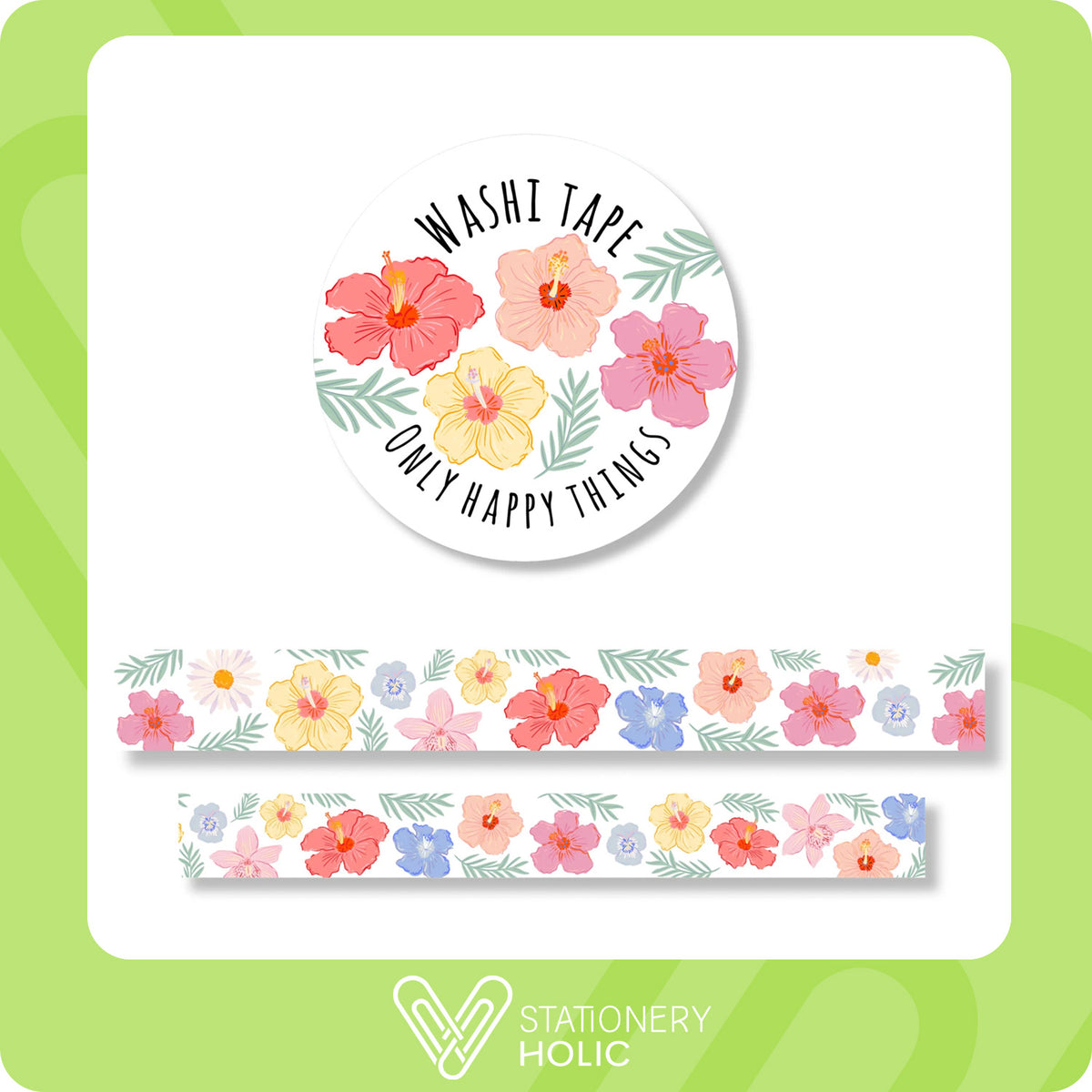 Only Happy Things - Washi 15 mm - Island Bloosoms