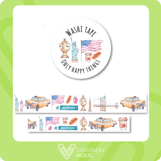 Only Happy Things - Washi 20 mm - Let's Go New York