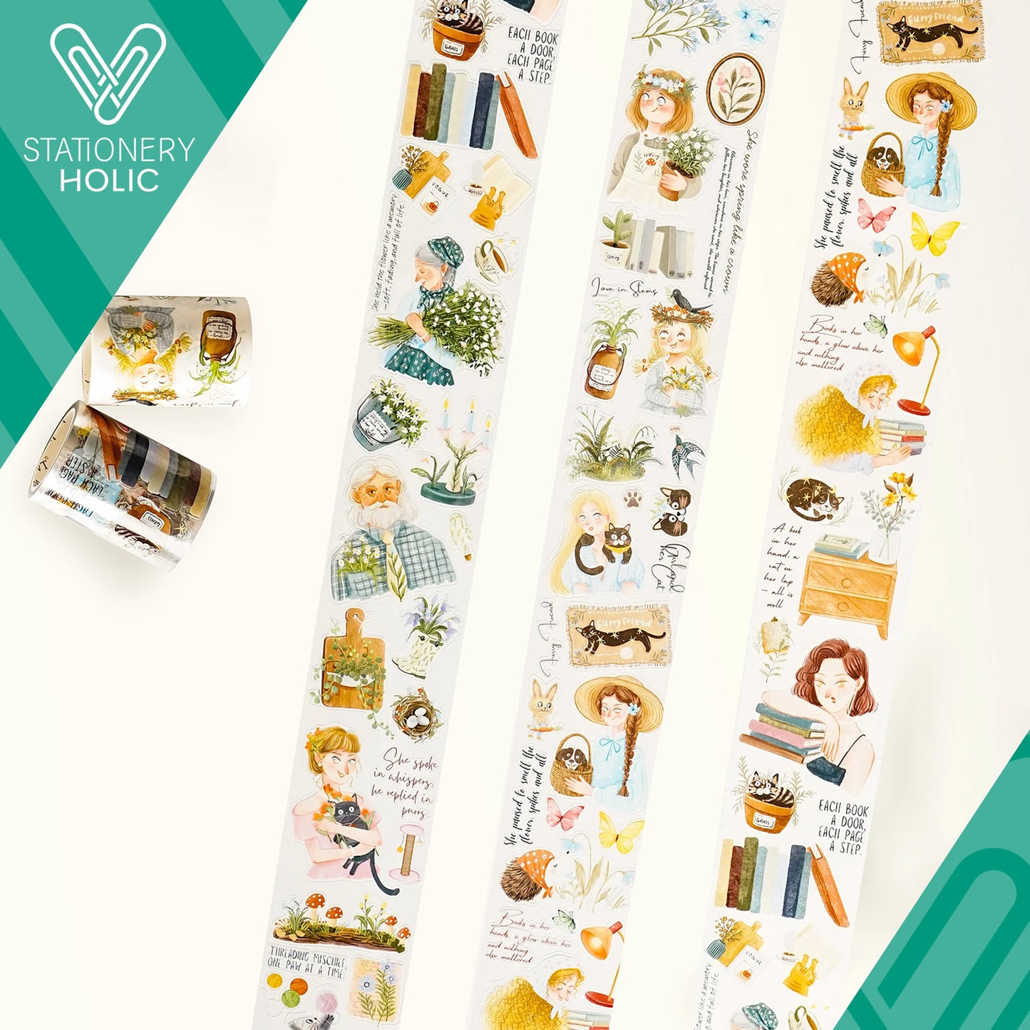 The Washi Tape Shop - Washi o PET Stickers S - Cozy Hour Washi