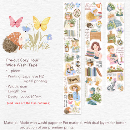The Washi Tape Shop - Washi o PET Stickers S - Cozy Hour Washi