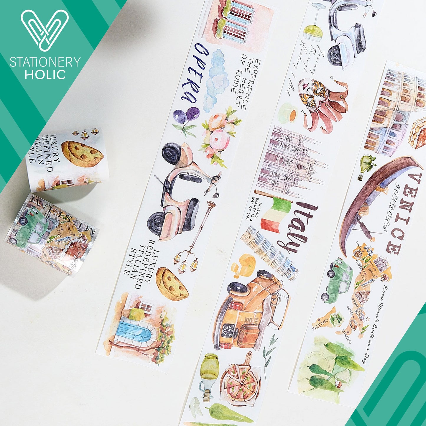 The Washi Tape Shop - Washi o PET Stickers S - Dream of Venice