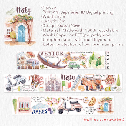 The Washi Tape Shop - Washi o PET Stickers S - Dream of Venice