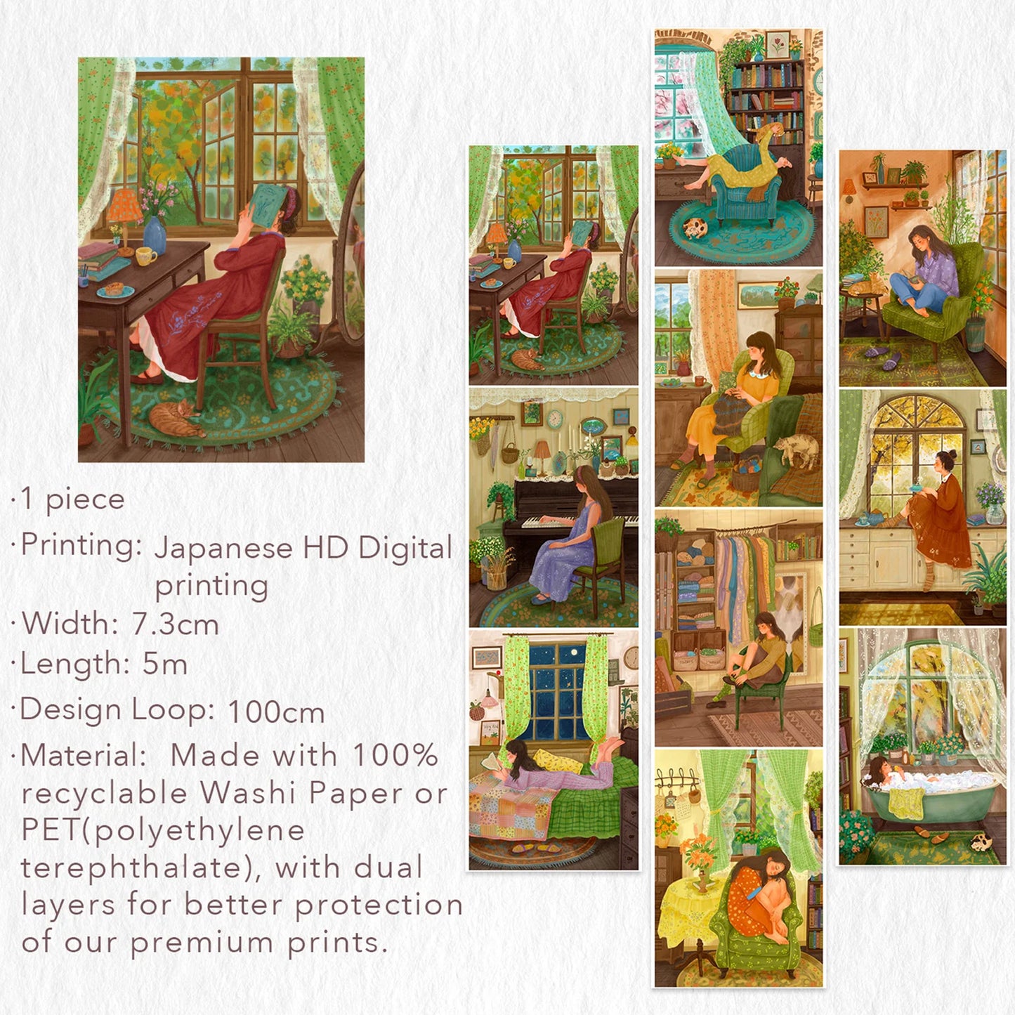 The Washi Tape Shop - Washi o PET Tape XL - Fleeting Moments