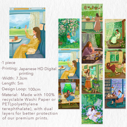 The Washi Tape Shop - Washi o PET Tape XL - Garden Daydreams