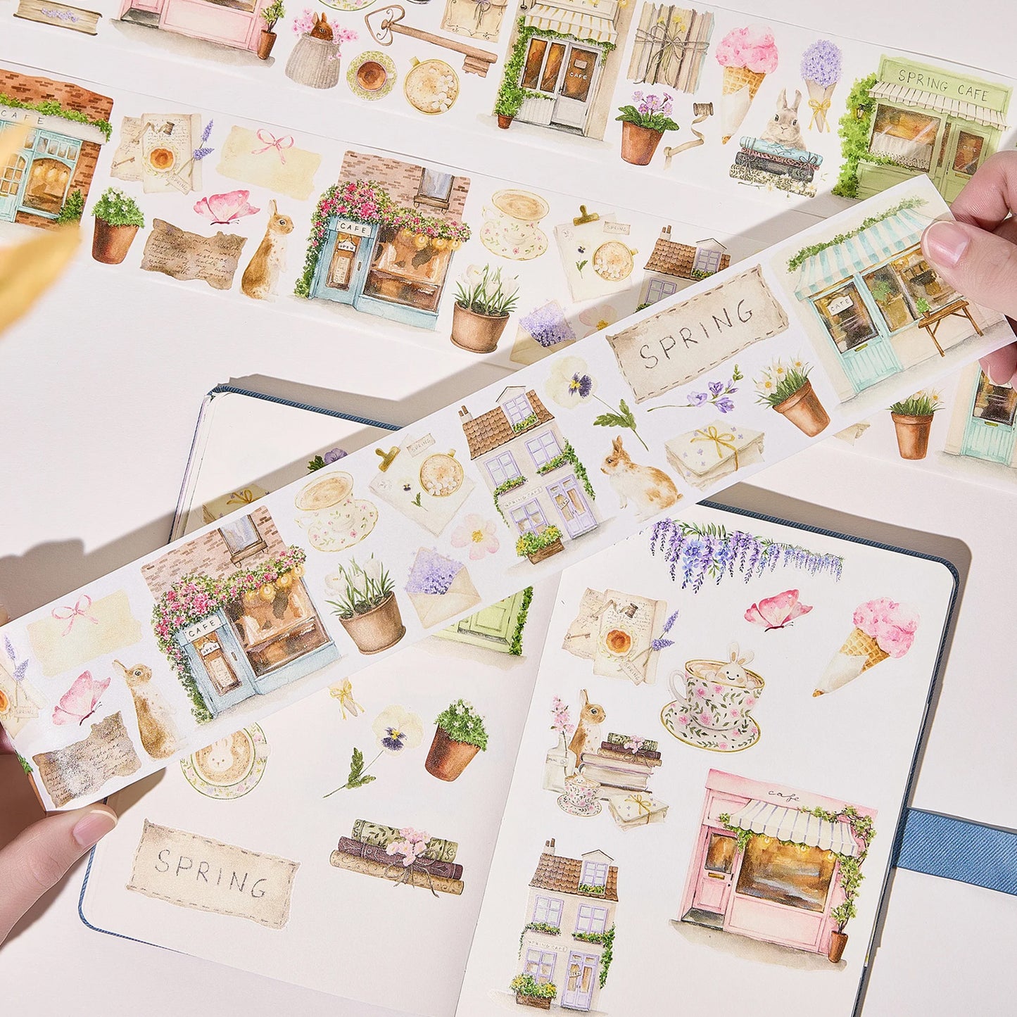 The Washi Tape Shop - Washi o PET Stickers L - Spring Café