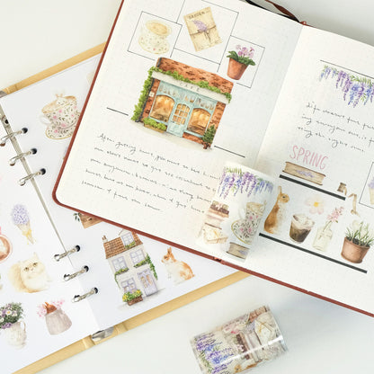 The Washi Tape Shop - Washi o PET Stickers L - Spring Café