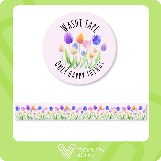 Only Happy Things - Washi 15 mm - Tulips