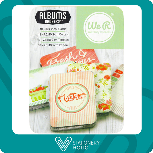 We R Makers - Journaling Cards 3 x 4 - Vintage Garden