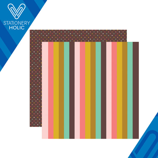 Simple Stories - Hoja Papel 12 x 12 - What's Cookin' - Close Knit