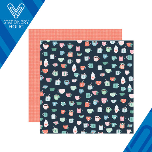 Simple Stories - Hoja Papel 12 x 12 - Winter Wonder - Snuggle Up
