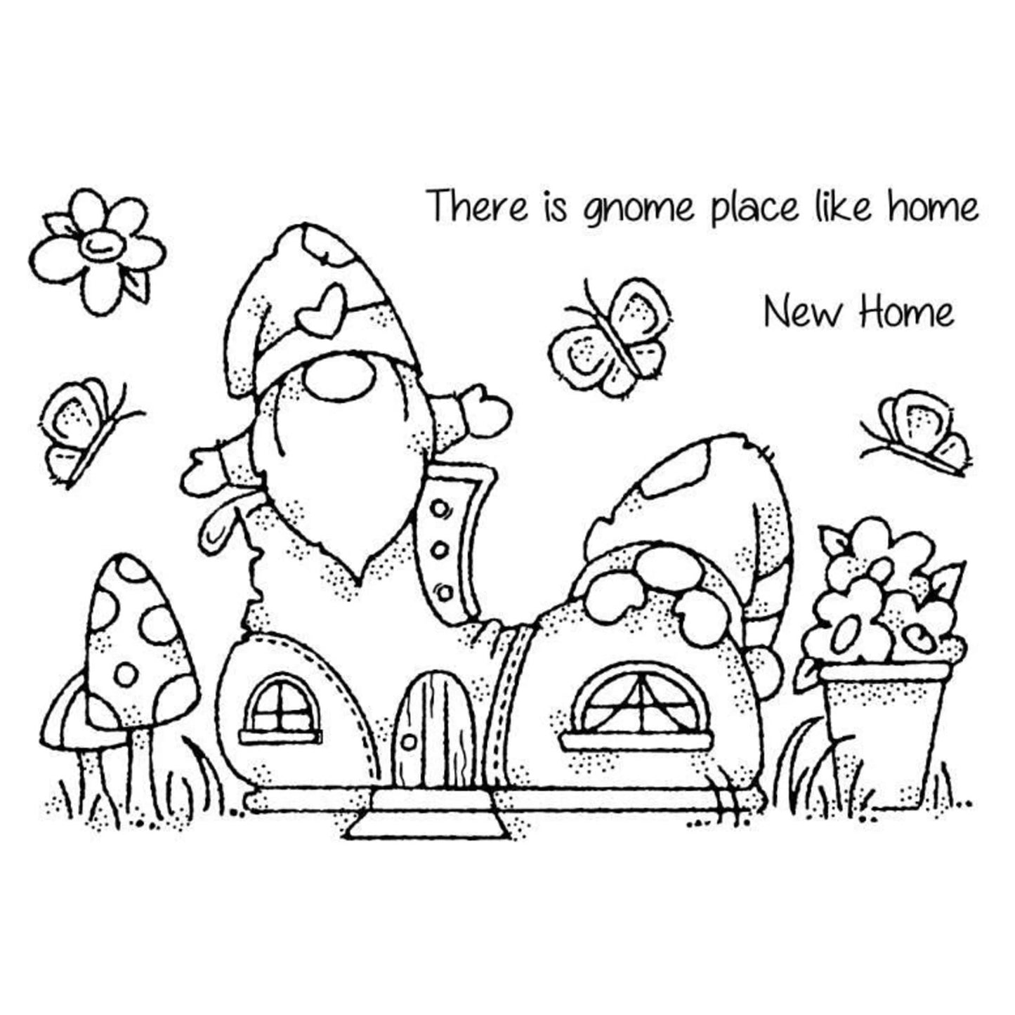 Woodware - Sellos 4 x 6 - Gnome Shoe