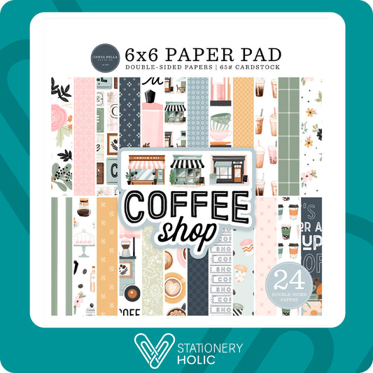 Echo Park - Bloc Papel 6 x 6 - Coffee Shop