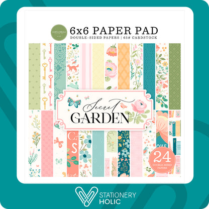 Echo Park - Bloc Papel 6 x 6 - Secret Garden