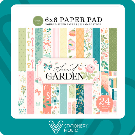 Echo Park - Bloc Papel 6 x 6 - Secret Garden