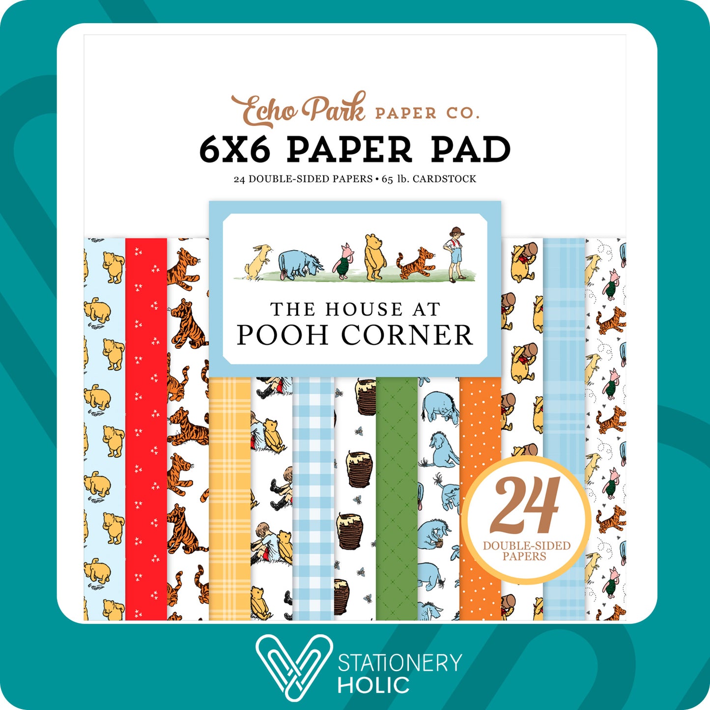 Echo Park - Bloc Papel 6 x 6 - The House At Pooh Corner
