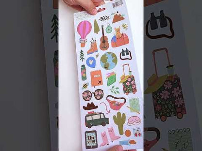 American Crafts - Stickers 6 x 12 - Coast To Coast