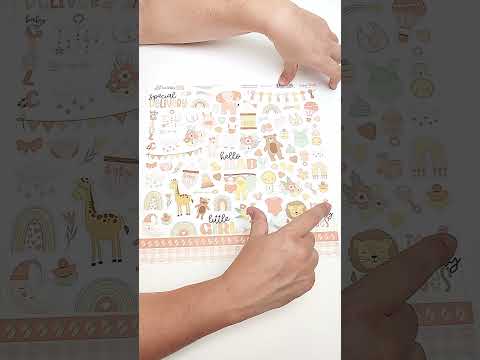Echo Park - Hoja de Stickers 12 x 12 - Our Baby Girl
