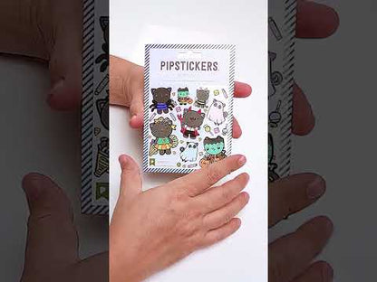 Pipsticks - Stickers 4x4" - Scaredy Cats