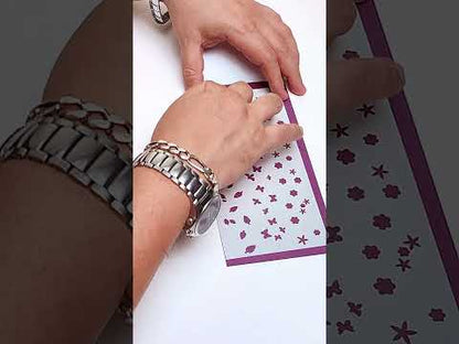 Creative Expressions - Stencil En Capas 4 x 8 Washi Strip - Breezy Blooms