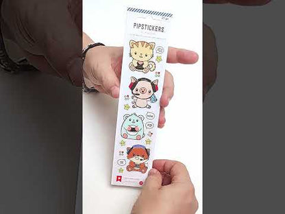 Pipsticks - Stickers 2x8" - Playful Paws & Gamers