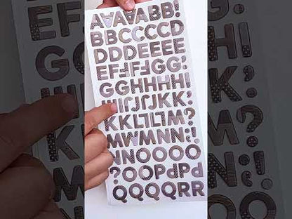American Crafts - Thickers - Alpha Bold & Bright
