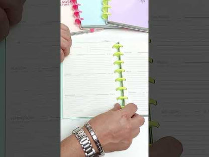Carchivo - Planner Ingeniox A5 Neon (12 meses-no fechado) - Azul Pastel