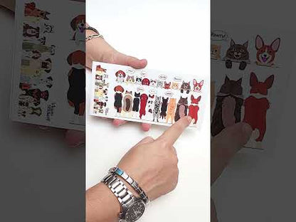 Violette Stickers - Stickers 4 x 8" (2 Hojas) - Peeking Pets