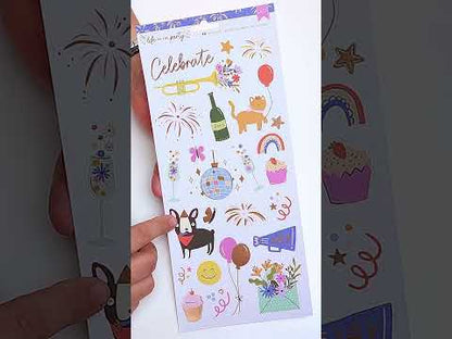 American Crafts - Stickers 6 x 12 - Life Of The Party
