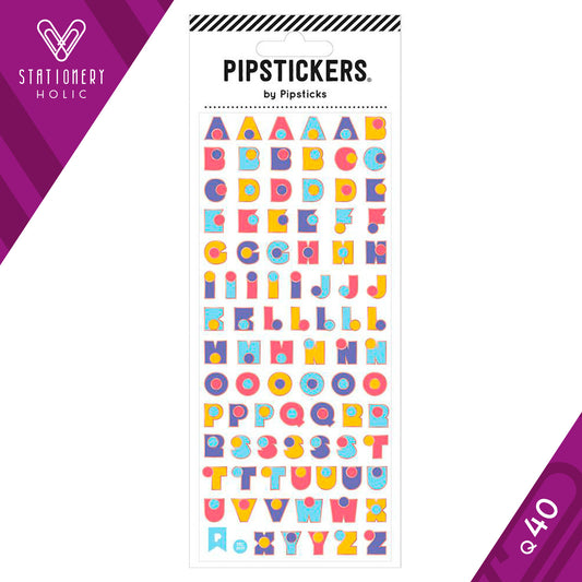 Pipsticks - Stickers 3x7" - Lots of Dots Alphabet