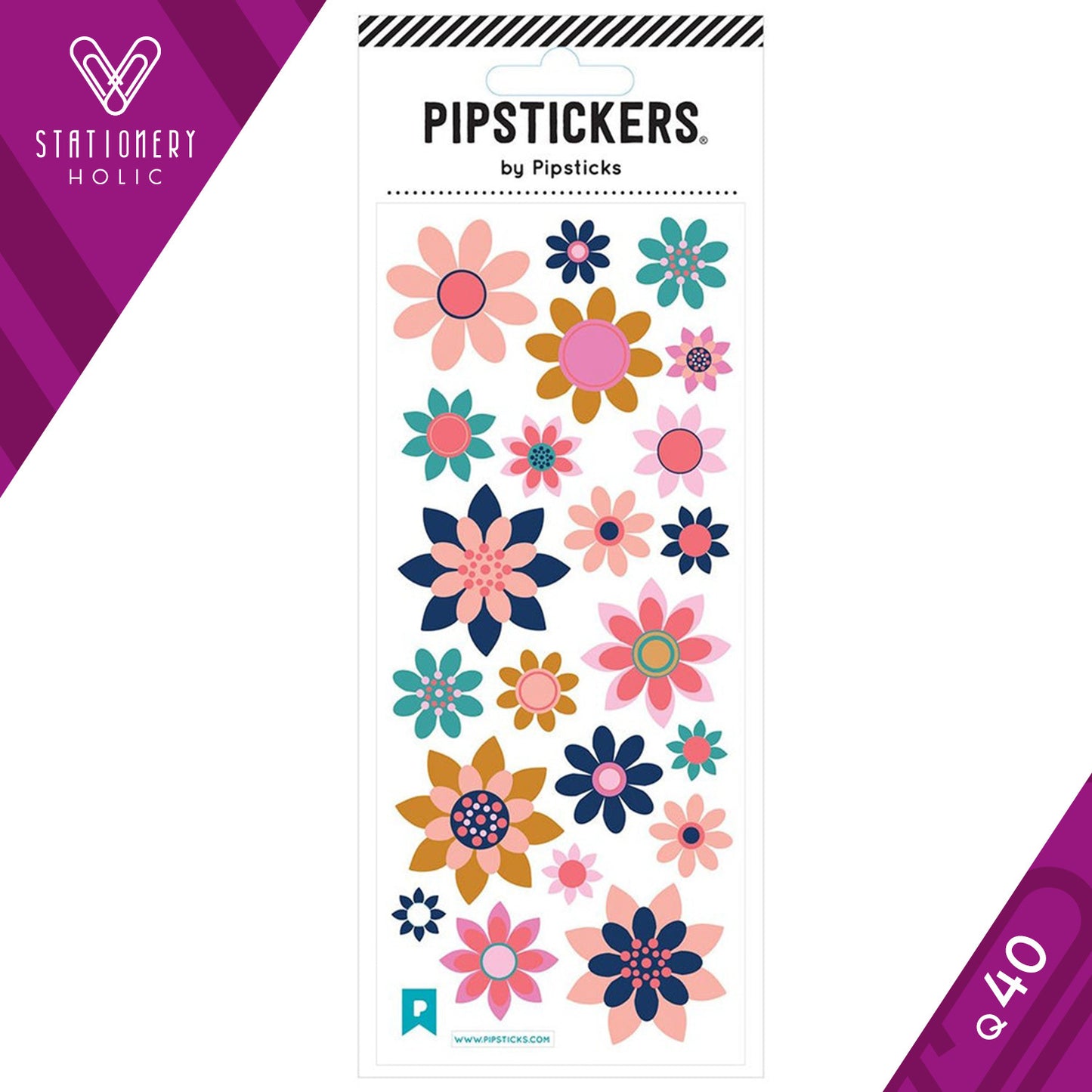 Pipsticks - Stickers 3x7" - Bonny Blossoms