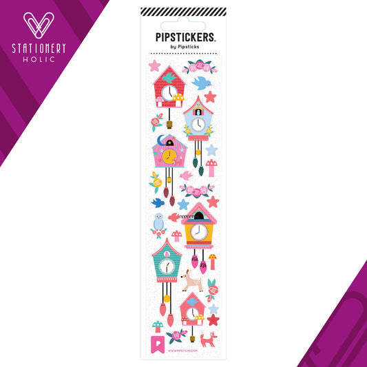 Pipsticks - Stickers 2x8" - Cuckoo For Clocks