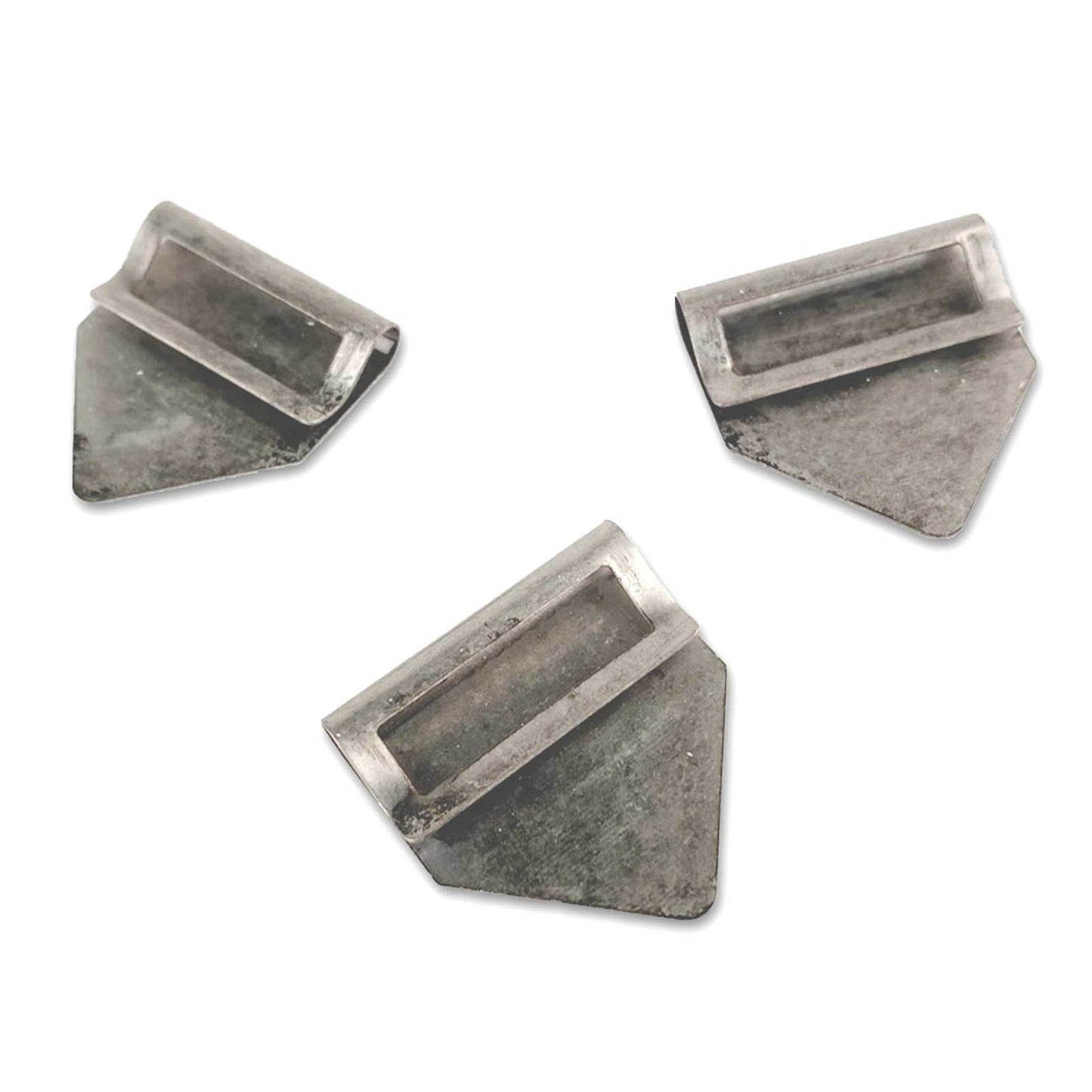 49 and Market - Metal Index Clips - Aged Silver