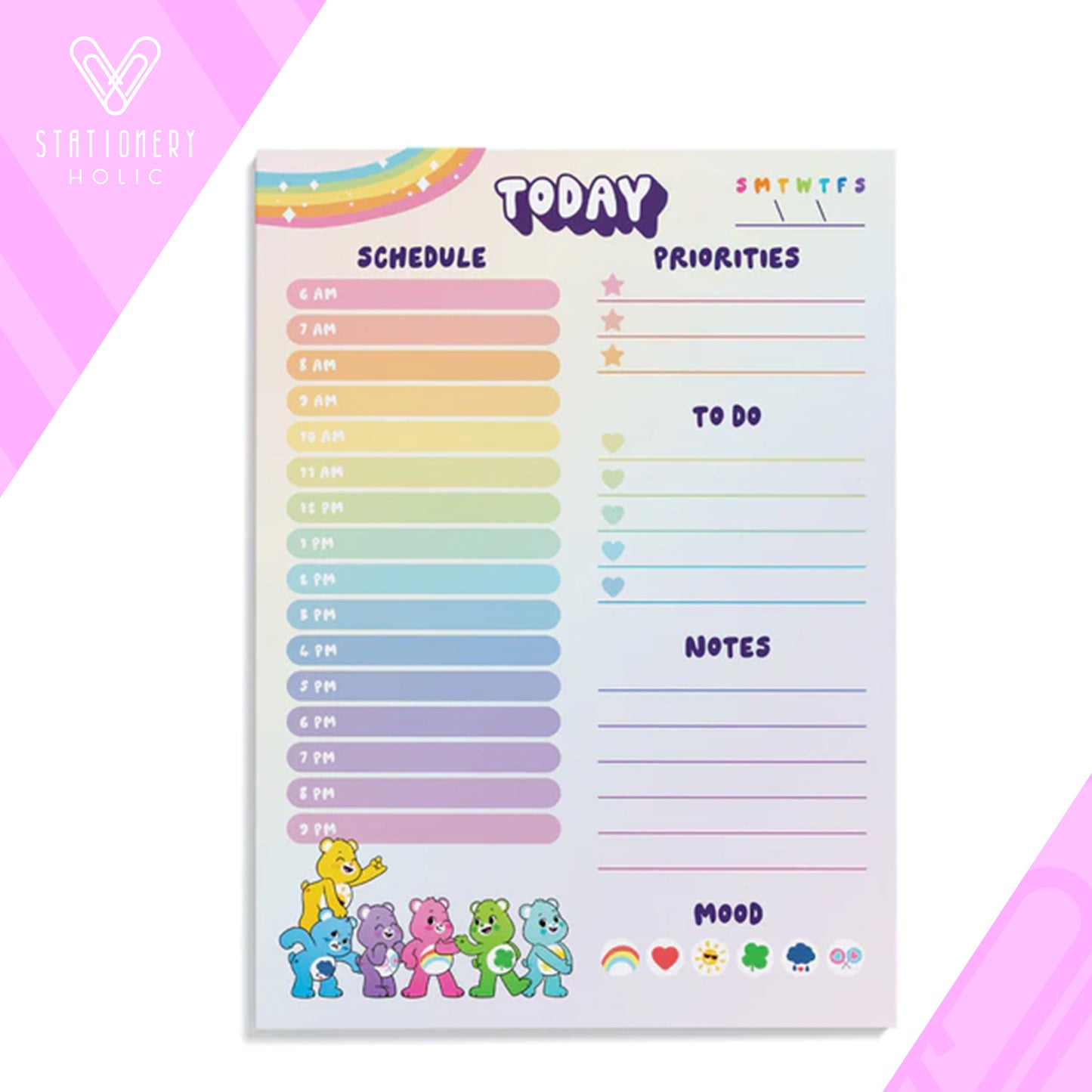 Pipsticks Care Bears - Planner Notepad - Care Bears