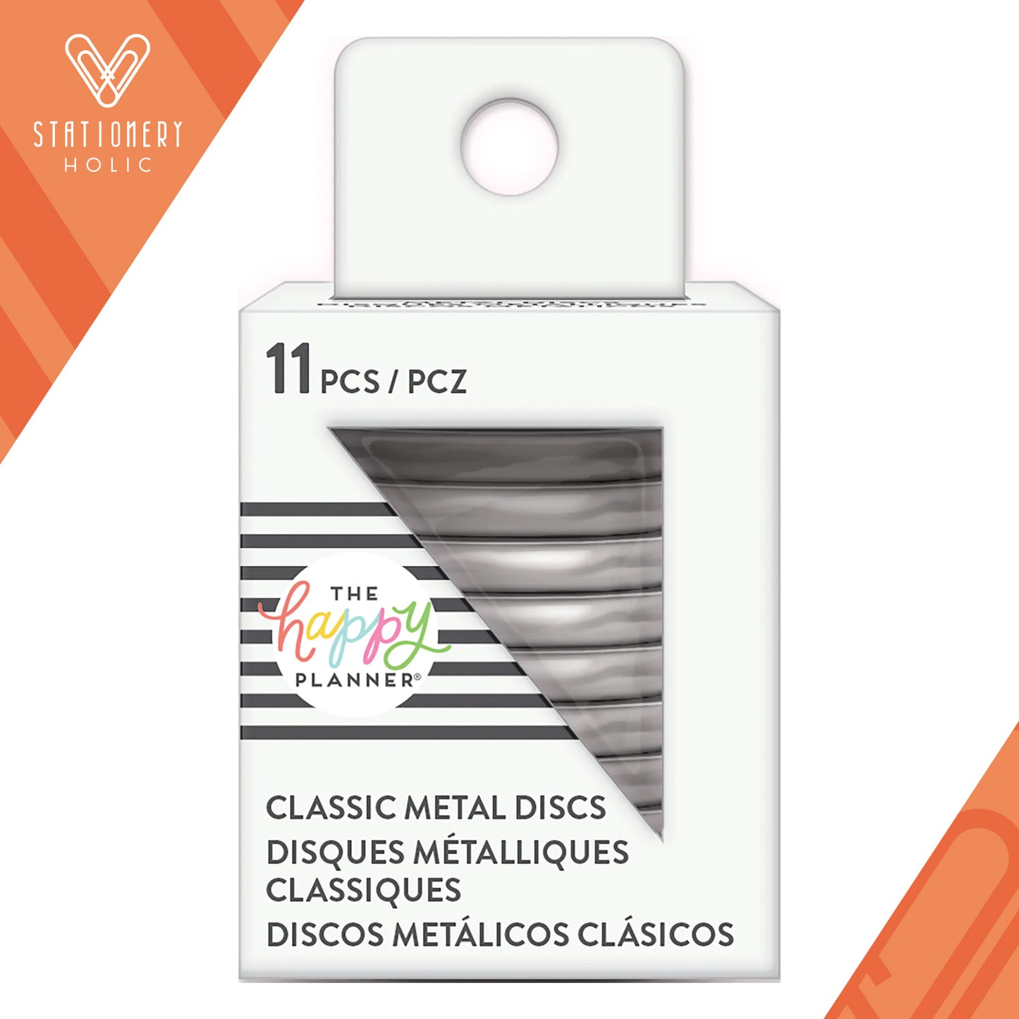 Happy Planner - Discos Classic Metal - Silver