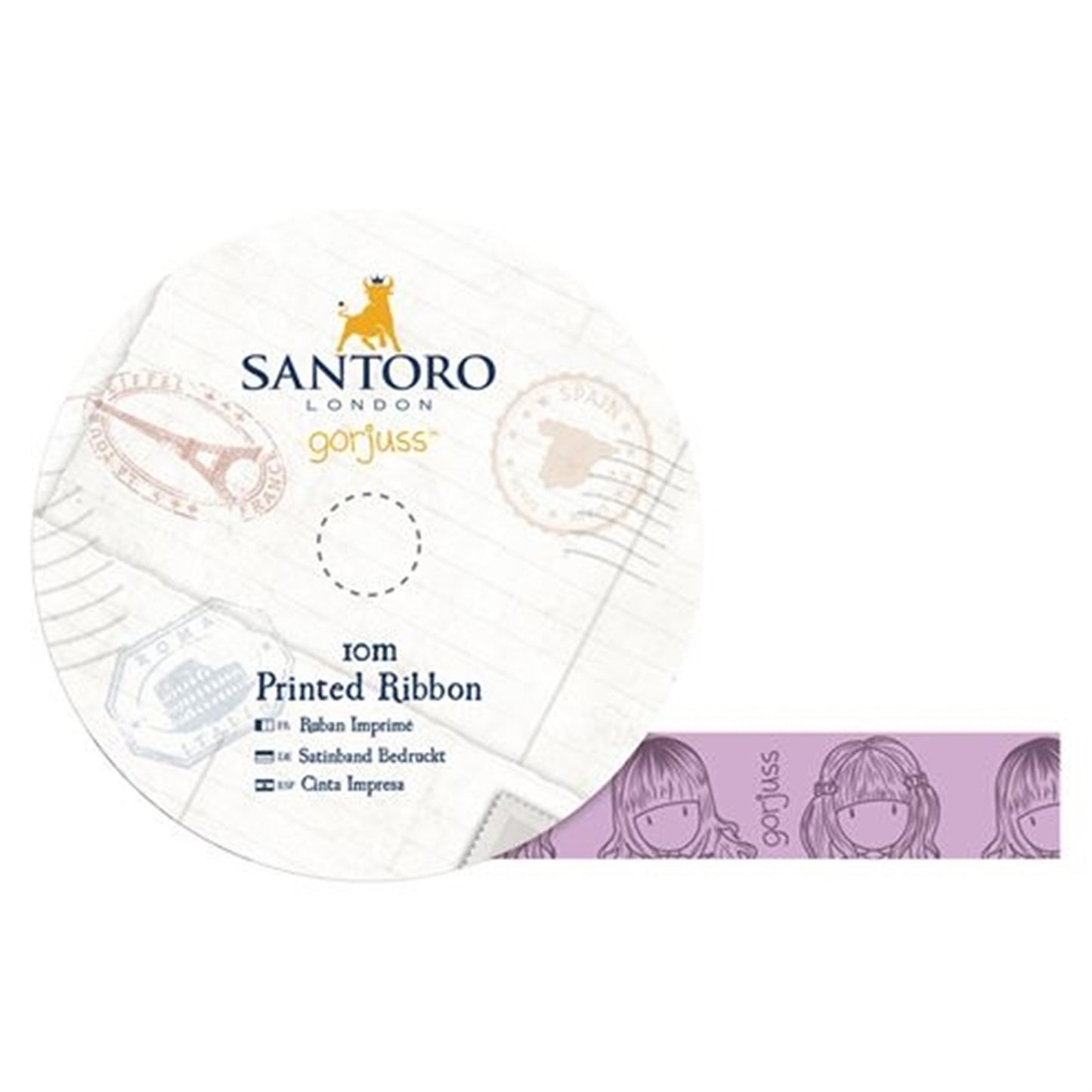 Santoro Gorjuss - Ribbon Kit (5pcs) - 10 m cada rollo