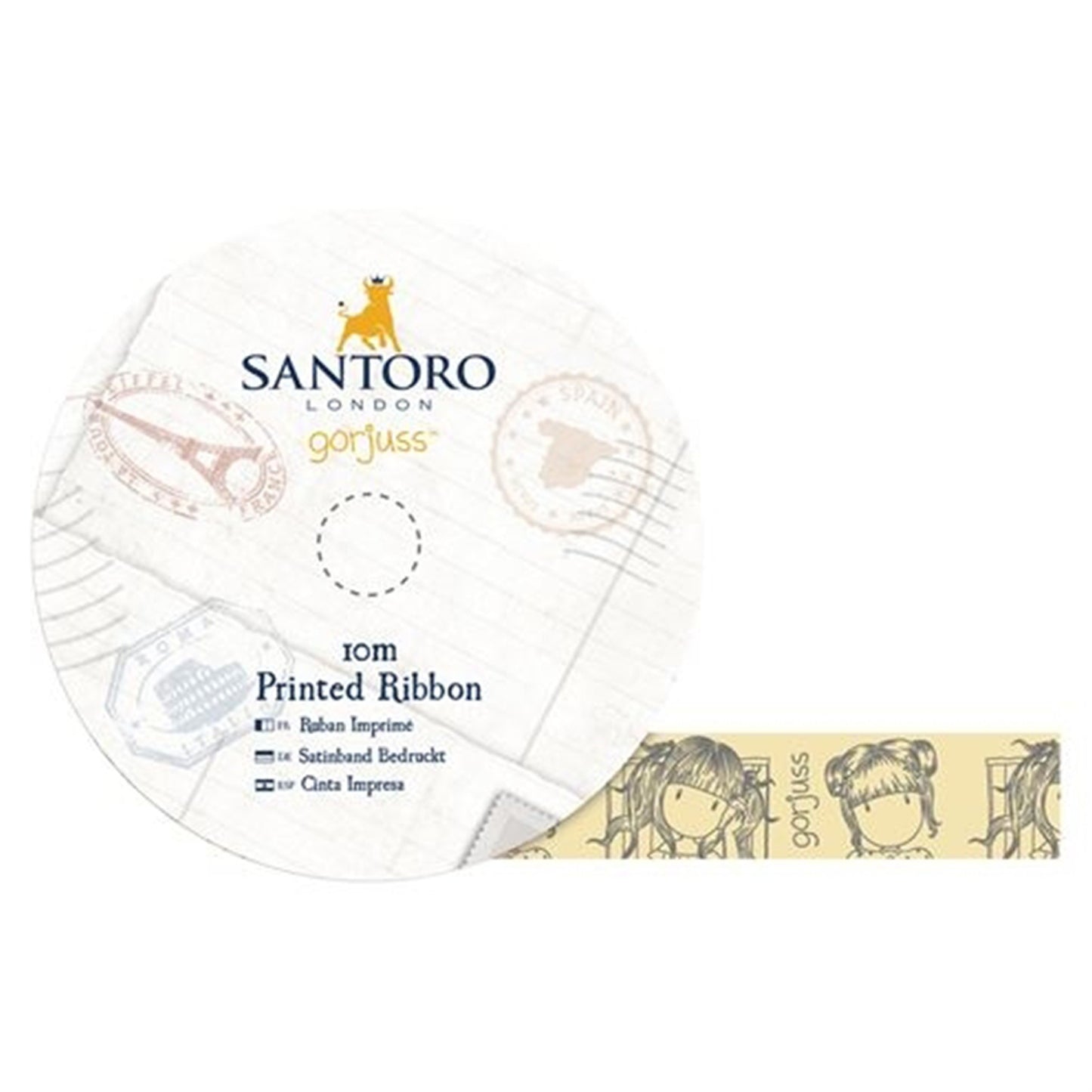 Santoro Gorjuss - Ribbon Kit (5pcs) - 10 m cada rollo