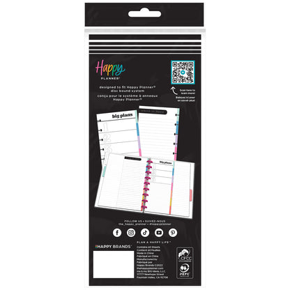 Happy Planner - Papel Skinny Classic - Happy Brights