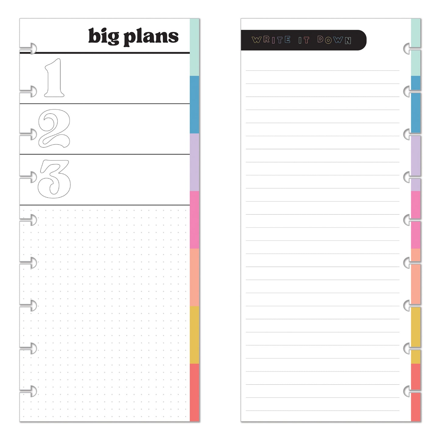 Happy Planner - Papel Skinny Classic - Happy Brights