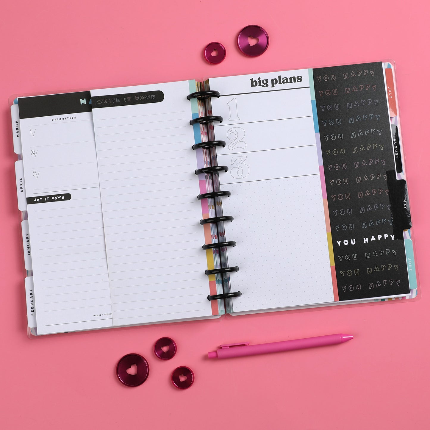Happy Planner - Papel Skinny Classic - Happy Brights