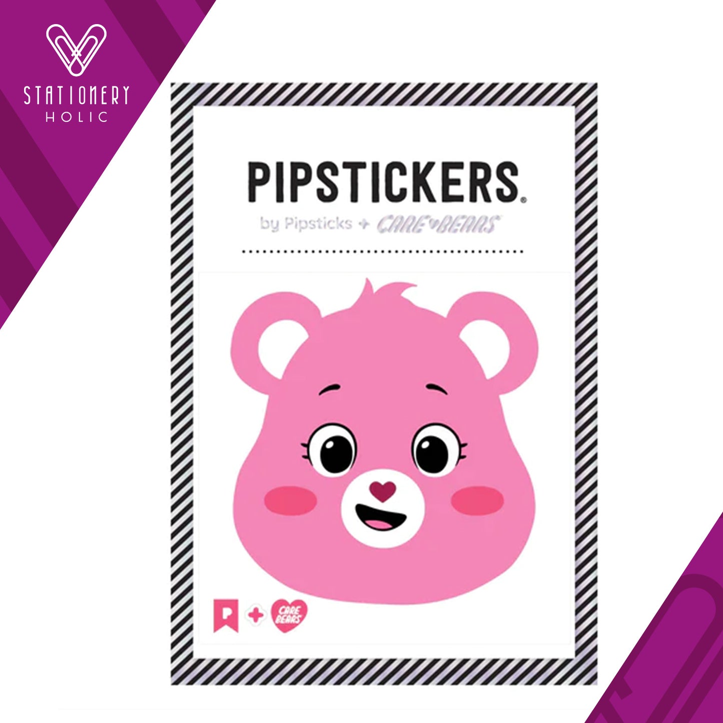 Pipsticks Care Bears - Stickers - Fuzzy Cheer Bear