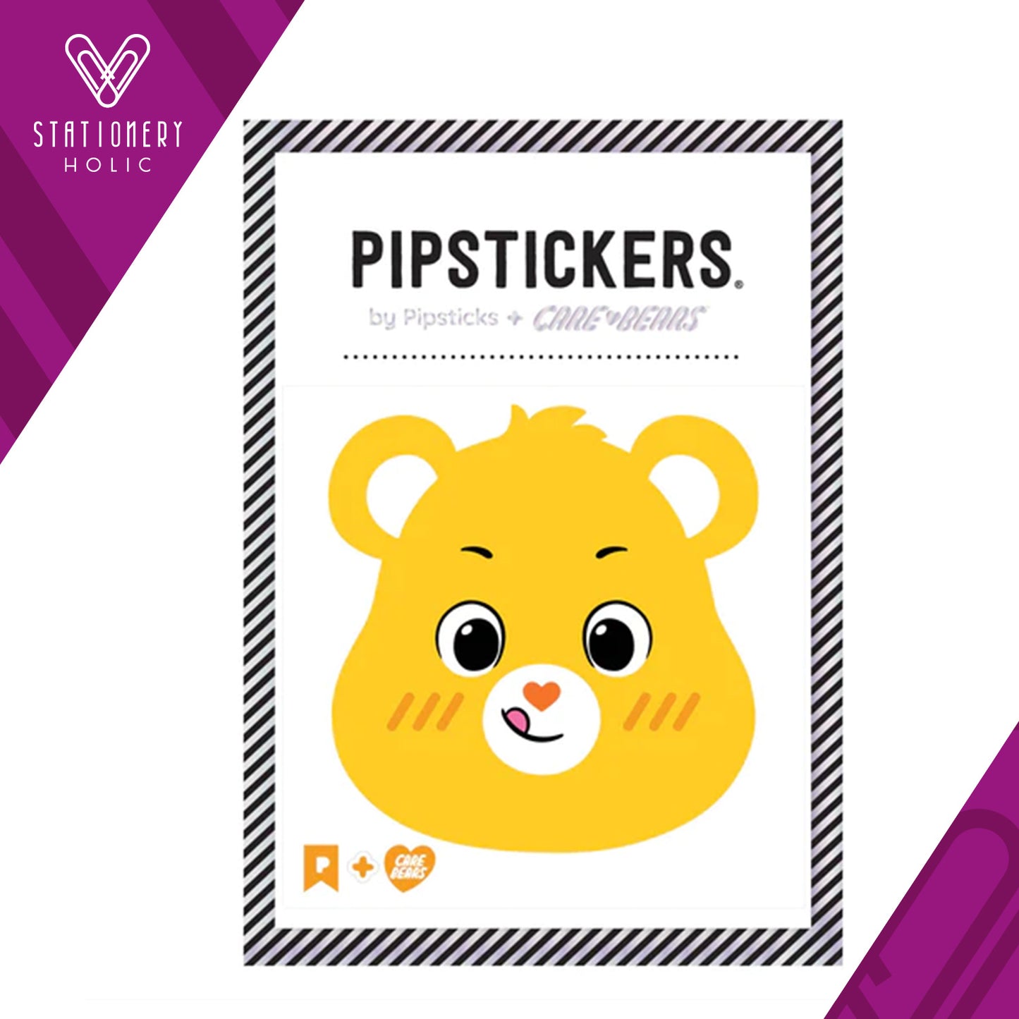 Pipsticks Care Bears - Stickers - Fuzzy Funshine Bear