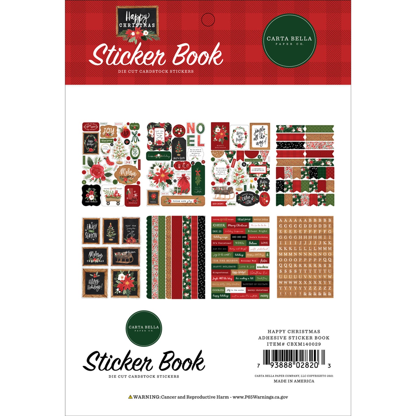 Echo Park - Sticker Book - Happy Christmas