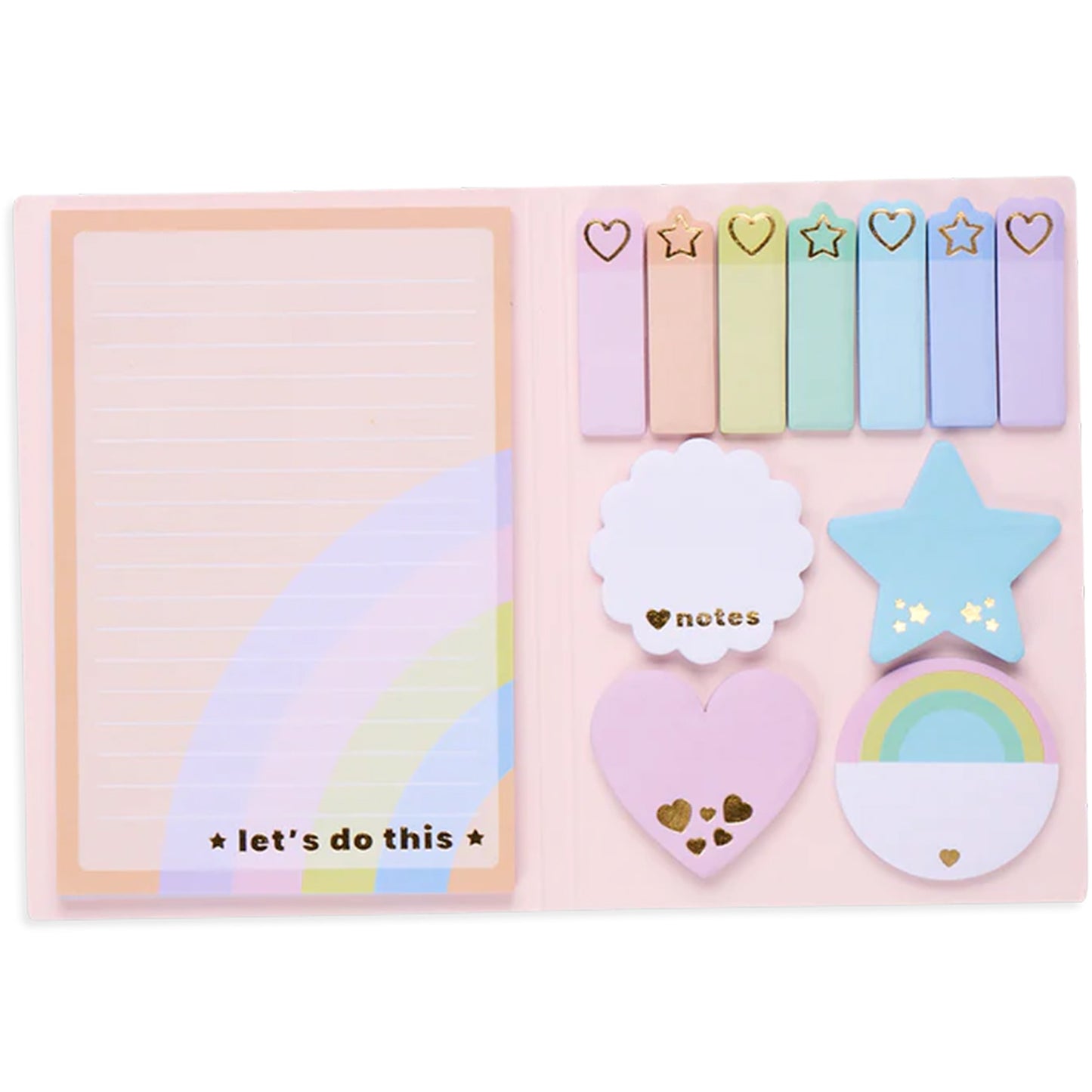 Ooly - Sticky Notes Pad - Pastel Rainbows