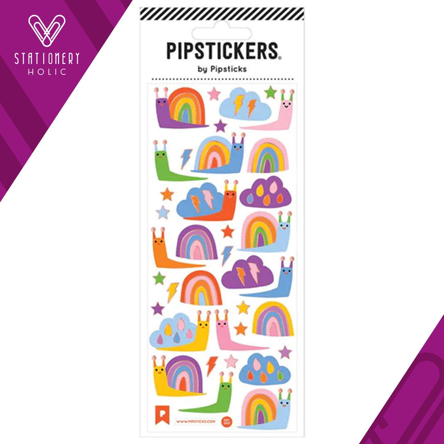 Pipsticks - Stickers 3x7" - Sluggish Weather