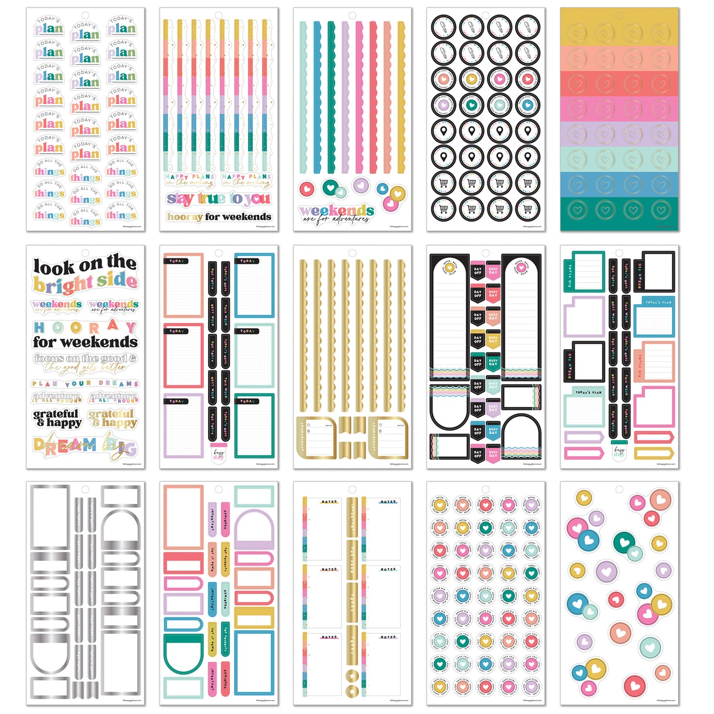 Happy Planner - Sticker Book - Happy Brights