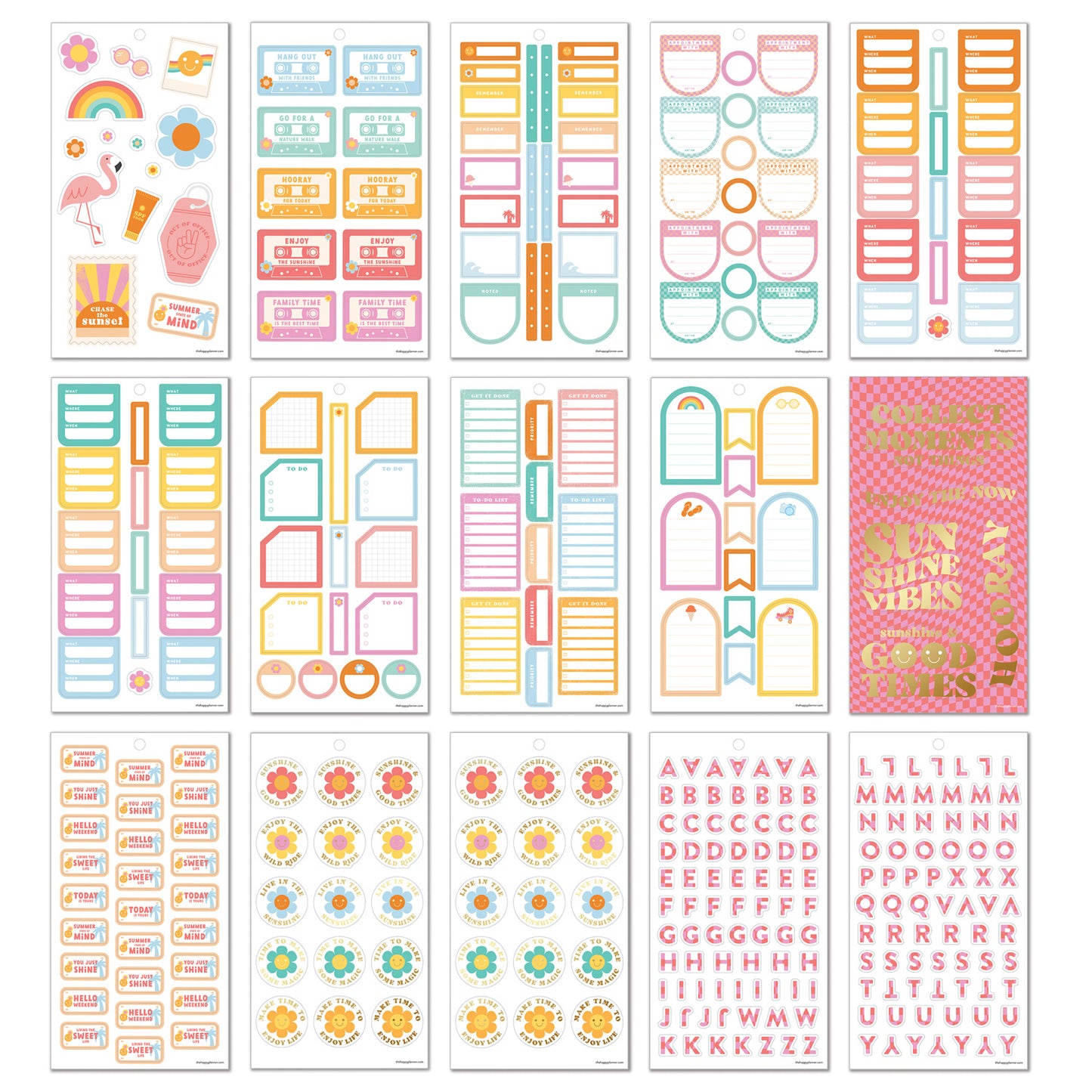 Happy Planner - Sticker Book - Sunshine Vibes